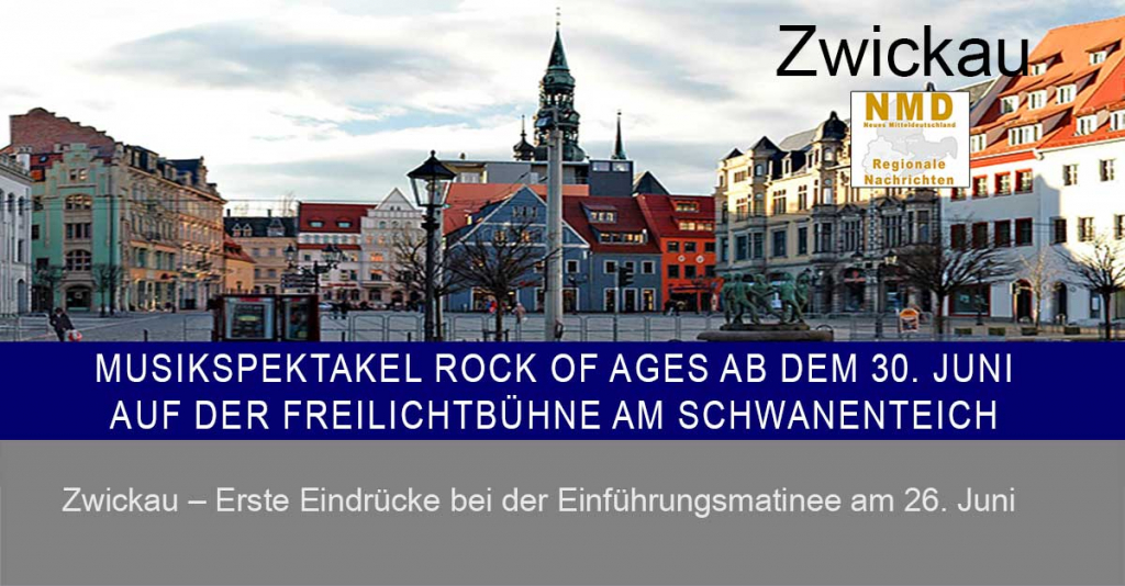 Musikspektakel Rock of Ages ab dem 30. Juni auf der Freilichtbühne am Schwanenteich