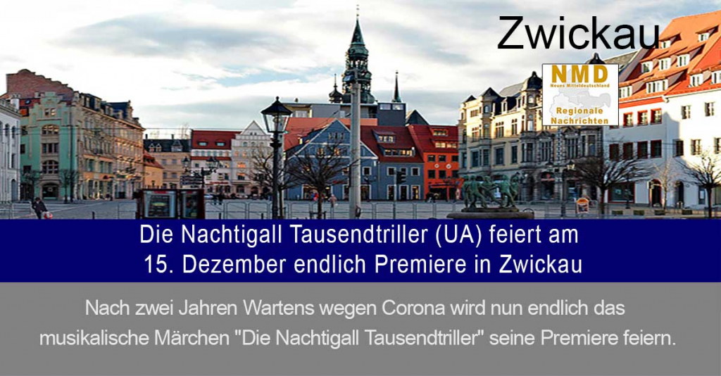 Die Nachtigall Tausendtriller (UA) feiert am 15. Dezember endlich Premiere in Zwickau