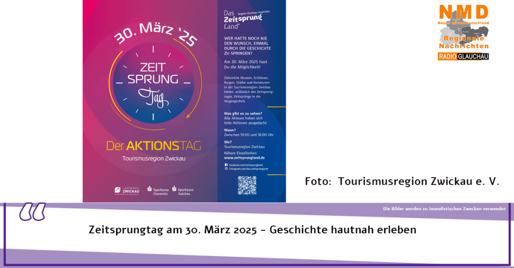 Zeitsprungtag am 30. März 2025 - Geschichte hautnah erleben