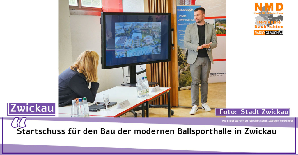 Startschuss für den Bau der modernen Ballsporthalle in Zwickau
